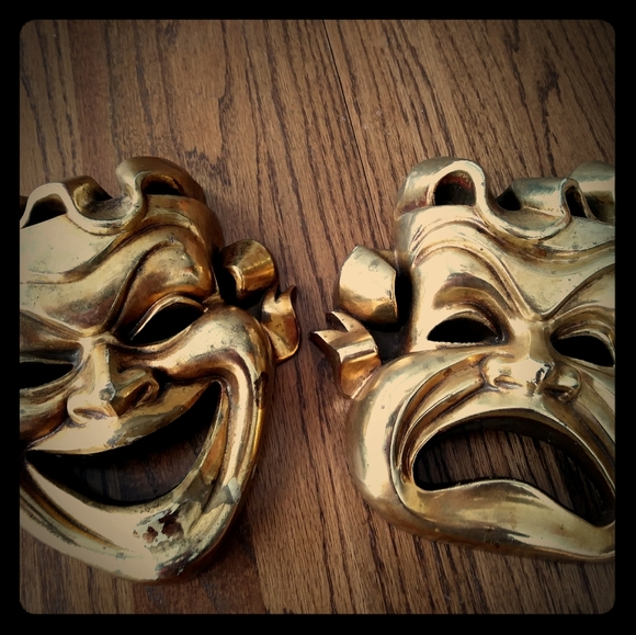 Other - Vintage Comedy and Tragedy Masks